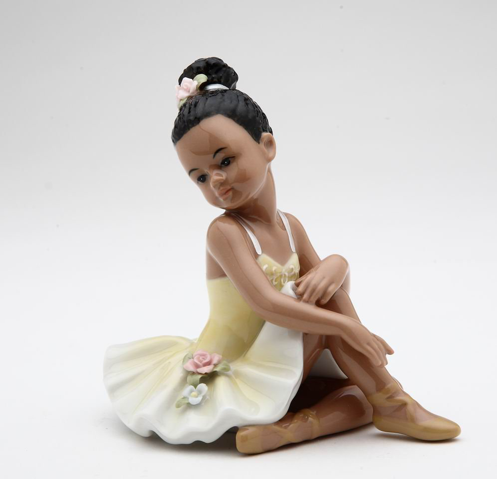 Harriet Bee Desalvo African American Ballerina Sitting in a Dress